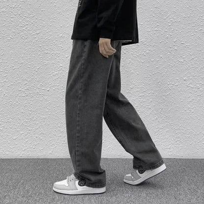 2025 Men’s Baggy Casual Jeans - High Street Straight Leg Denim - Buy Center US