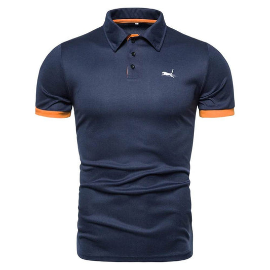 Casual Men’s Short Sleeve Polo Shirt - Breathable Quick Drying Golf Top - Buy Center US