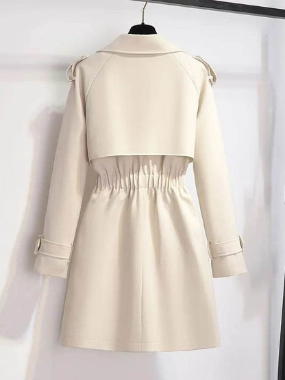 Women's Long Suede Trench Coat 2024 - Fashionable & Chic - Buy Center US