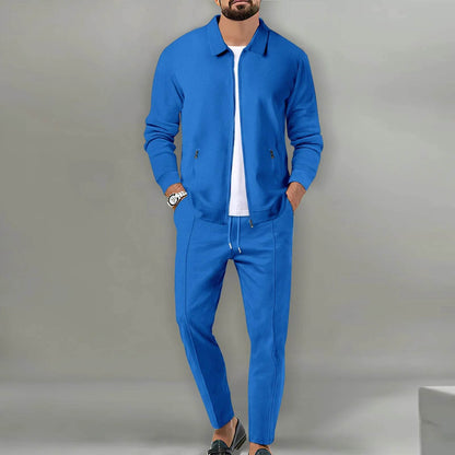 Boilen Heng Xin Men's Casual Blazer Set - Waffle Baseball Suit - Buy Center US