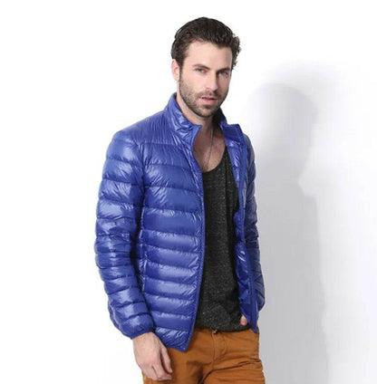 Left ROM Men's Ultralight Down Coat - Casual Jacket with Pockets - Buy Center US