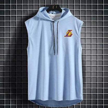 Summer Breathable Hooded Basketball Vest - Quick-Drying Casual Tank Top - Buy Center US