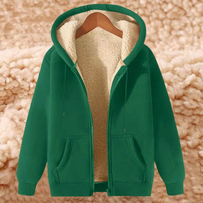 Men's Winter Hooded Jacket - Fleece Lined, Zip Up, Casual Style - Buy Center US