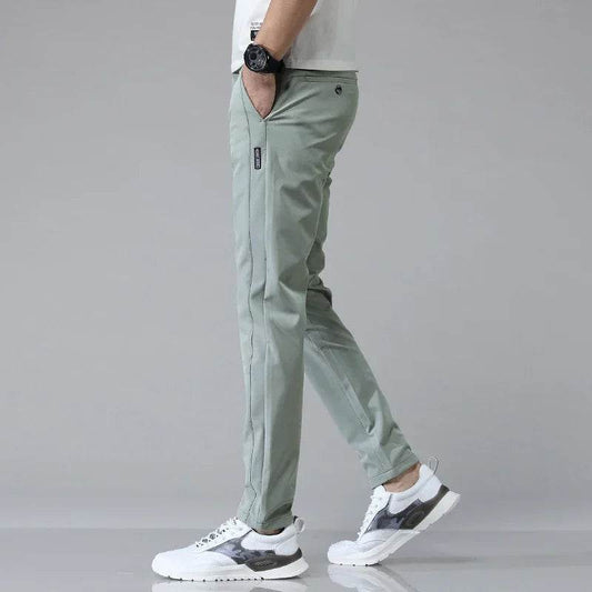 CHOLYL Men's Ultra-Thin Stretch Slim Casual Pants - Breathable Golf Trousers - Buy Center US