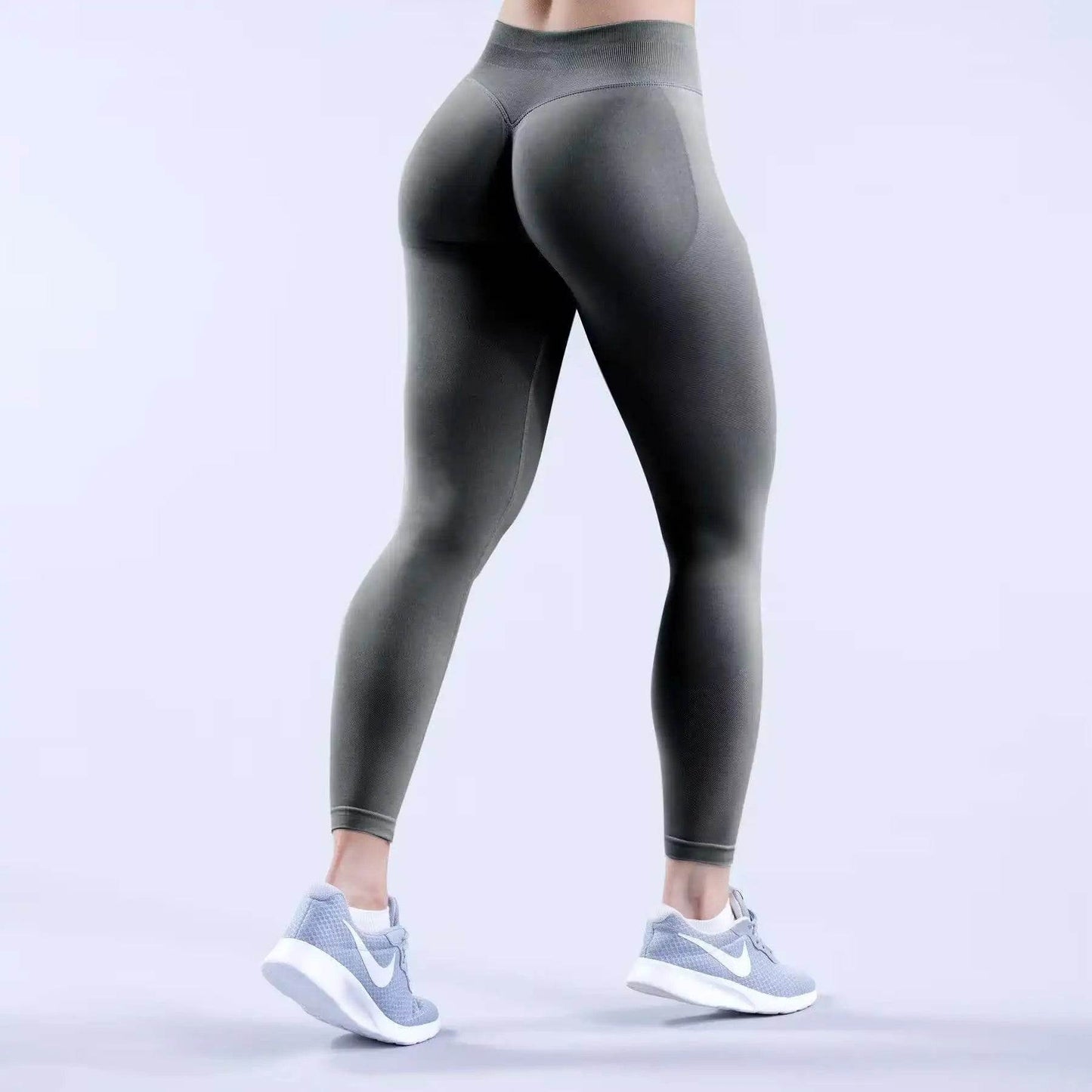 DFYNE High Stretch Leggings - Seamless Low Ribbed Band for Fitness - Buy Center US