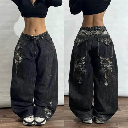 Y2K Harajuku Big Pocket Baggy Jeans for Men - Vintage Punk Style - Buy Center US
