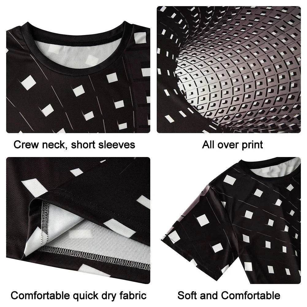 Trendy Summer Casual Men's T-Shirt - Oversized Letter Print, Quick Dry - Buy Center US
