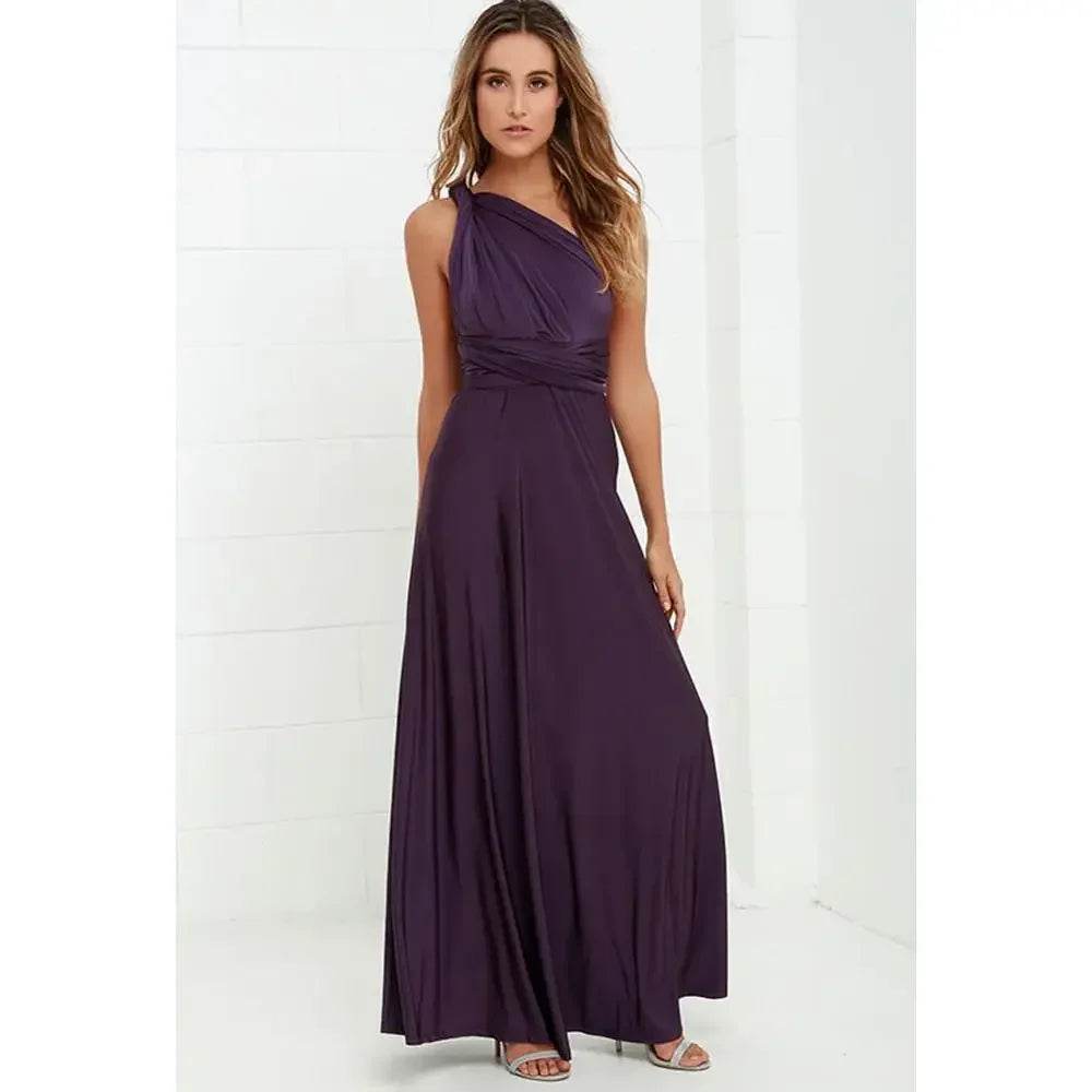 Bohemian V-Neck Maxi Dress - Sexy Sleeveless Summer Gown for Women - Buy Center US