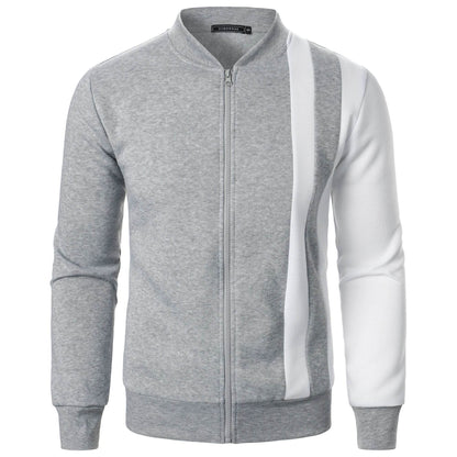 Casual Long Sleeve Zipper Gym Blazer - Men's Spring & Fall Jacket - Buy Center US