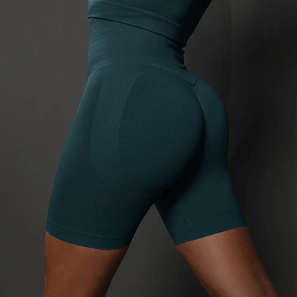 Hamidou High Waist Yoga Shorts for Women - Seamless Gym Fit - Buy Center US
