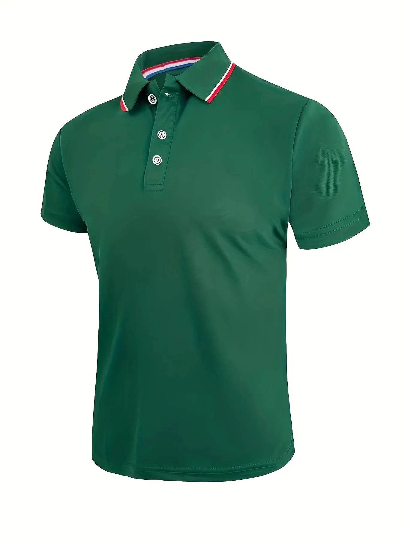 2023 Men's Summer Polo Shirt - Breathable Solid Color Casual Tee - Buy Center US