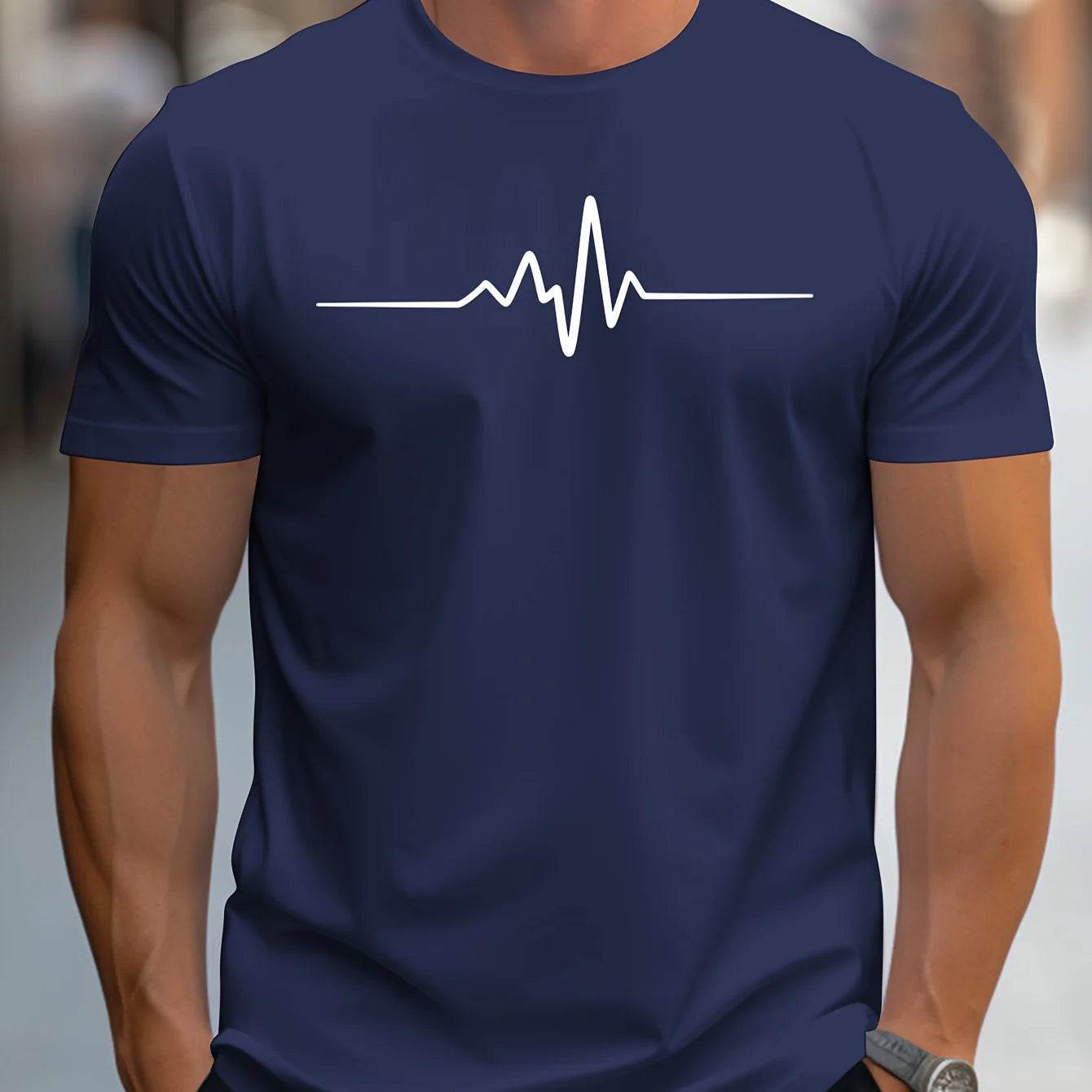 GUILAN Men's 100% Cotton Casual Graphic T-Shirt - Slim Fit & Breathable - Buy Center US