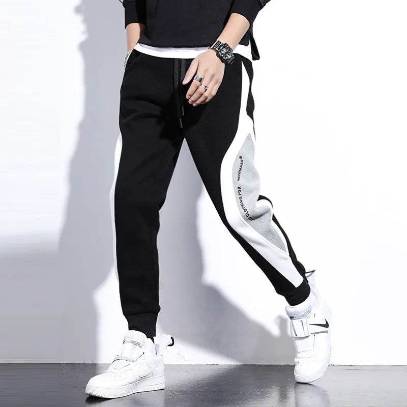Stylish Black Jogger Pants for Men - Comfortable Hip Hop Casual Trousers - Buy Center US