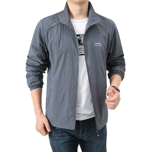 Men's Summer Sun Protection Jacket - Breathable, Water Resistant, Casual - Buy Center US