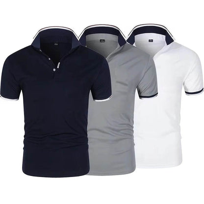 Men's Organic Cotton Polo Shirt - Casual Short Sleeve for Spring Style - Buy Center US