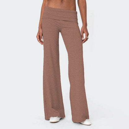 Maemukilabe Casual Wide Leg Sweatpants - Low Rise Flare for Women - Buy Center US