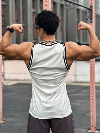 Men's Summer Bodybuilding Tank Tops - Casual Gym Workout Sleeveless Shirt - Buy Center US