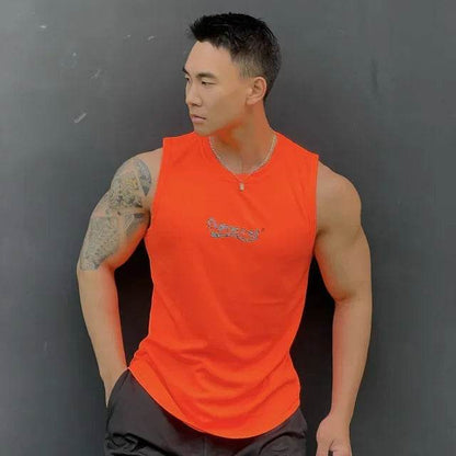 RUASPV Men's Summer Gym Vest - Sleeveless Quick-Drying Fitness Tank Top - Buy Center US