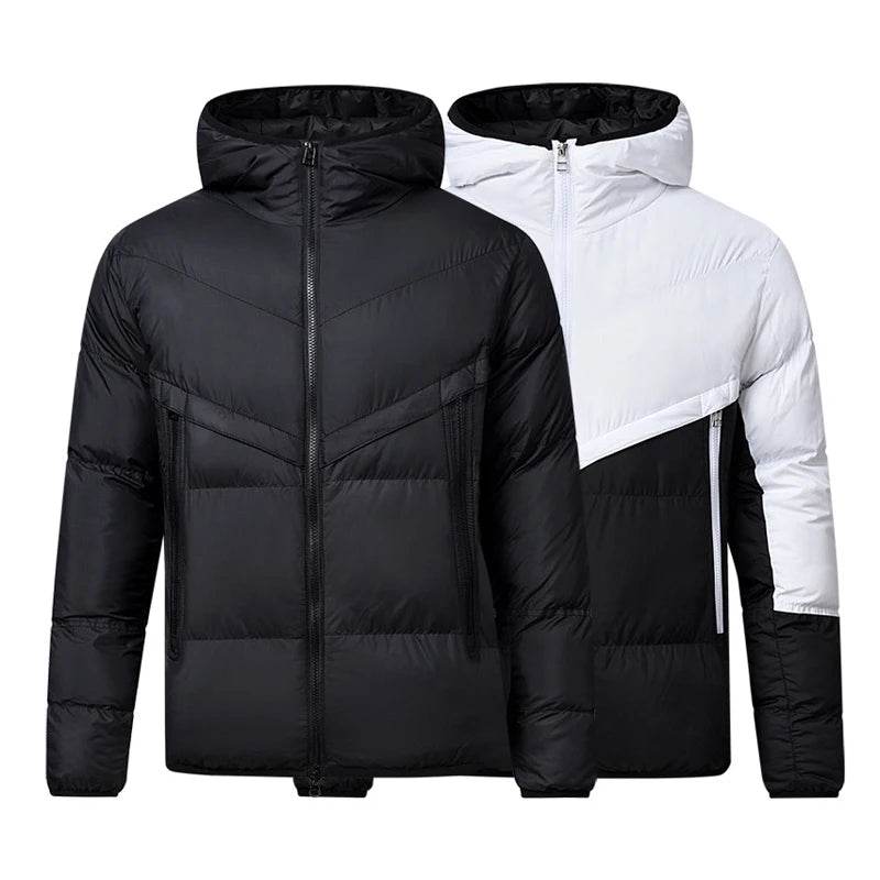 DIMUSI Men's Warm Down Parka - Thick Hooded Winter Sports Jacket - Buy Center US