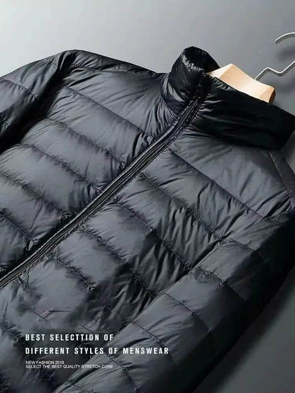 Men's Slim Fit Down Jacket - Super Light & Warm Winter Coat - Buy Center US