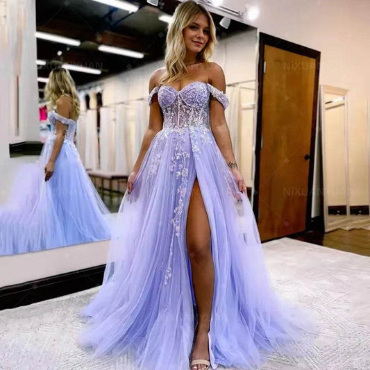 NIXUANYUAN Women's Evening Gala Dress - Sweetheart Lace A-Line Gown - Buy Center US