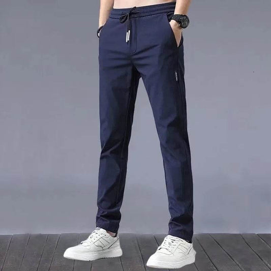Men's Ice Silk Cargo Pants - Lightweight Summer Sweatpants for Casual Style - Buy Center US