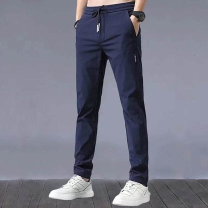 Men's Ice Silk Cargo Pants - Lightweight Summer Sweatpants for Casual Style - Buy Center US
