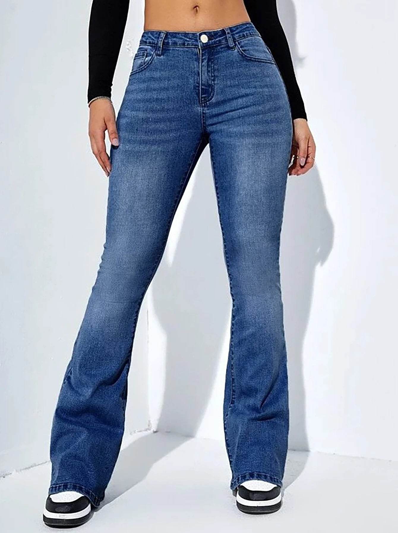 LEEYOVEE Women's High Waist Boot Cut Jeans - Stretch & Comfortable Fit - Buy Center US