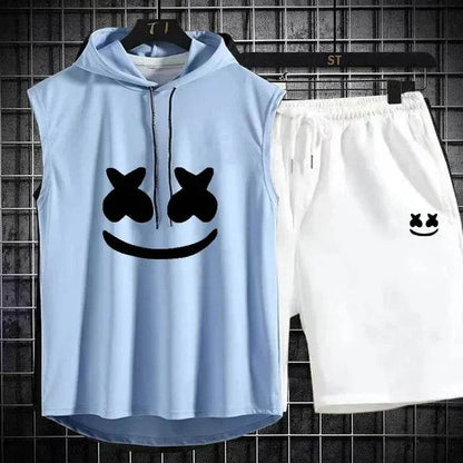 Summer Men's Two Piece Set - Casual T-Shirt & Shorts Tracksuit - Buy Center US