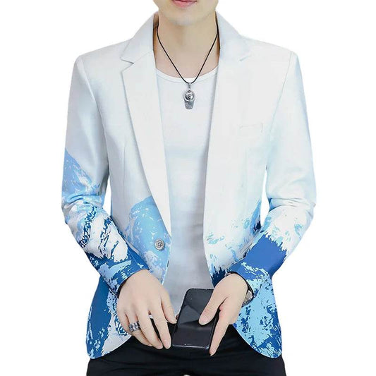 Men's Slim Fit Blazer - Trendy British Style for Casual and Smart Events - Buy Center US