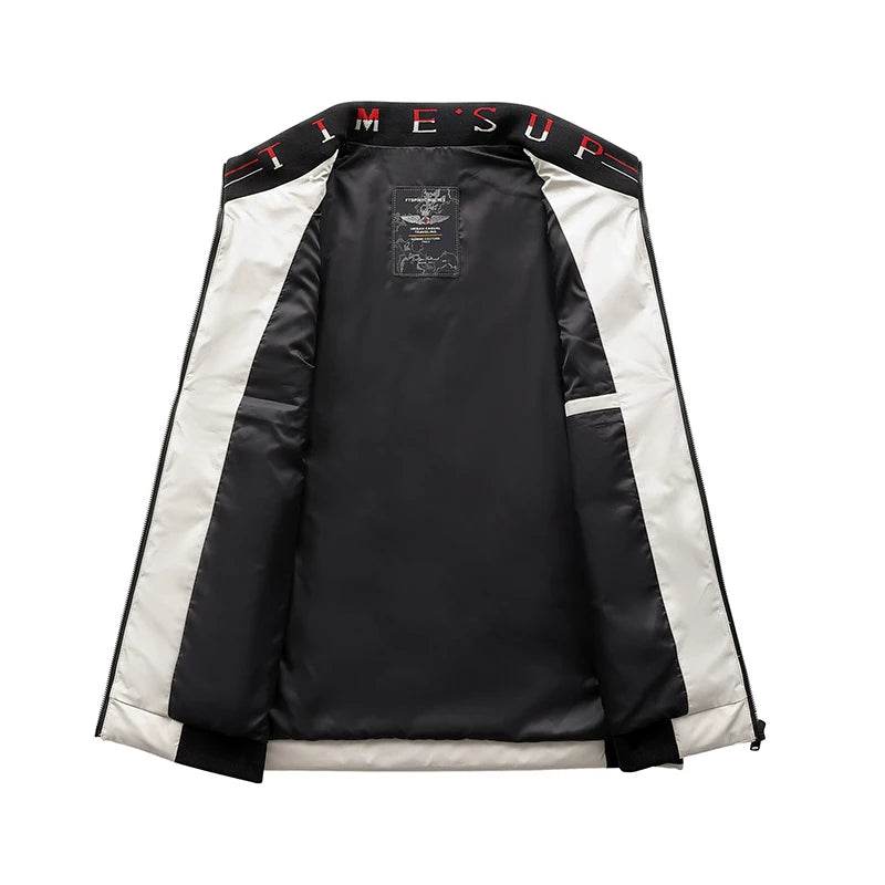 Casual Men’s Thermal Zipper Vest - Windproof Duck Down Jacket - Buy Center US