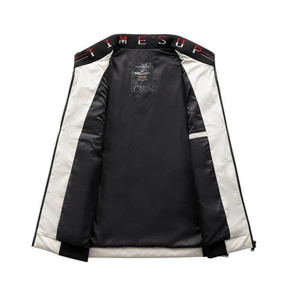 Casual Men’s Thermal Zipper Vest - Windproof Duck Down Jacket - Buy Center US