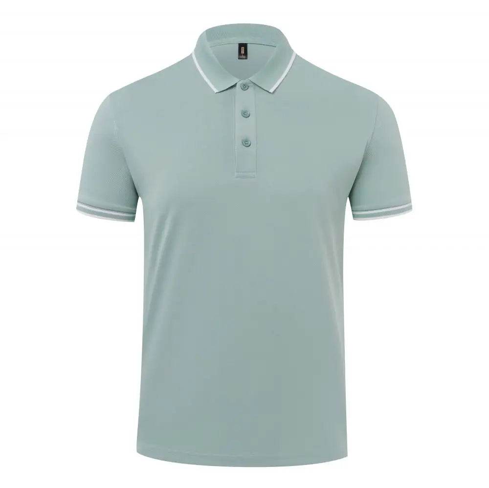 Classic Striped Polo T-Shirt for Men - Short Sleeve, Casual & Breathable - Buy Center US