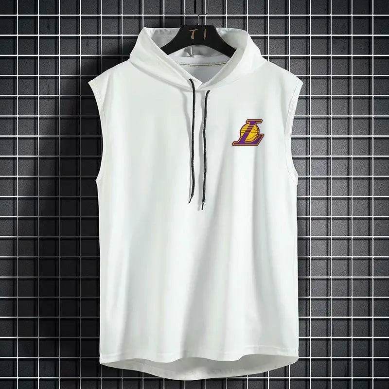 Summer Breathable Hooded Basketball Vest - Quick-Drying Casual Tank Top - Buy Center US