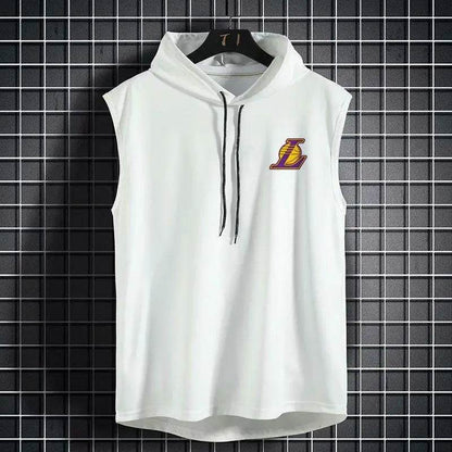 Summer Breathable Hooded Basketball Vest - Quick-Drying Casual Tank Top - Buy Center US
