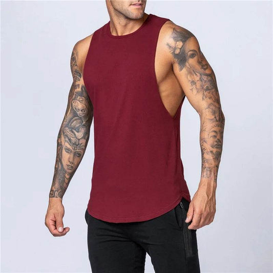 Men's Sleeveless Sports T-Shirt - Trendy Tank Top for Summer Training - Buy Center US