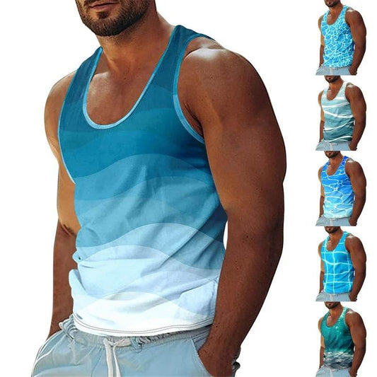 Funny 3D Print Men’s Tank Top - Casual Quick Dry Basketball Vest - Buy Center US