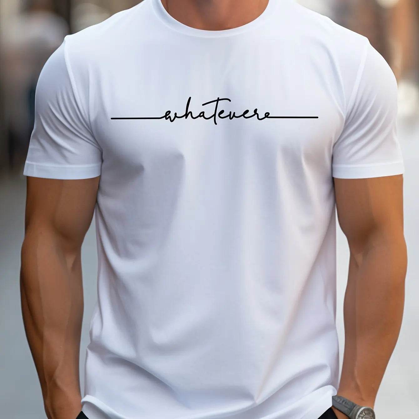 Men's Summer Casual T-Shirt - Lightweight Round Neck Breathable Top - Buy Center US