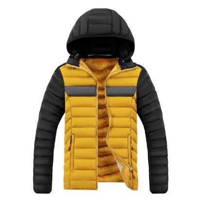 Men's Windproof Hiking Jacket - Warm Hooded Thermal Winter Coat - Buy Center US