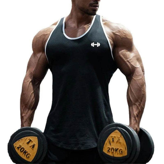 Muscleguys Men's Gym Tank Top - Casual Slim Fit Sleeveless Cotton Shirt - Buy Center US