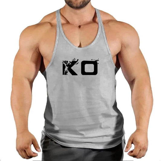 Men's Fitness Stringer Singlet Gym Shirt - V-Neck Sportswear Tank Top - Buy Center US