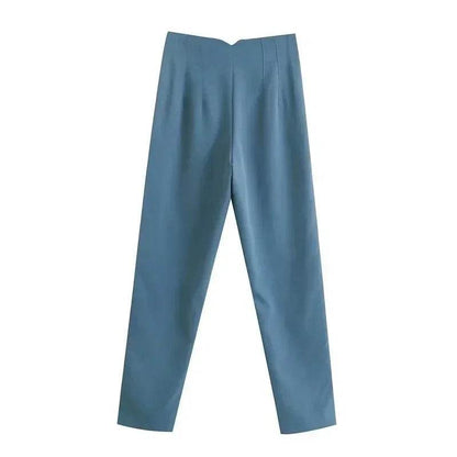 TRAF Women's High Waist Trousers - Formal & Casual Cropped Pants - Buy Center US