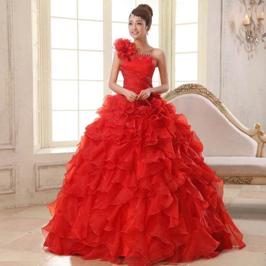 MAIYA LILY Candy Color Quinceanera Dresses - Plus Size Tiered Ball Gown - Buy Center US