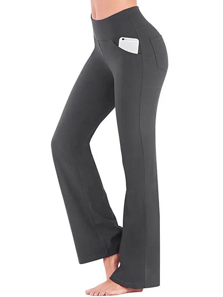 Allukasa High Waist Palazzo Pants - Elegant Slim Fit Trousers for Women - Buy Center US