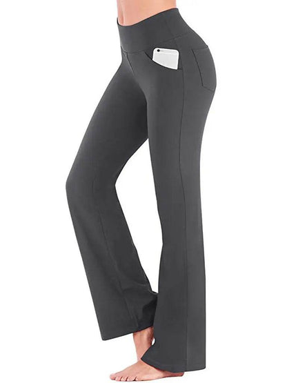 Allukasa High Waist Palazzo Pants - Elegant Slim Fit Trousers for Women - Buy Center US