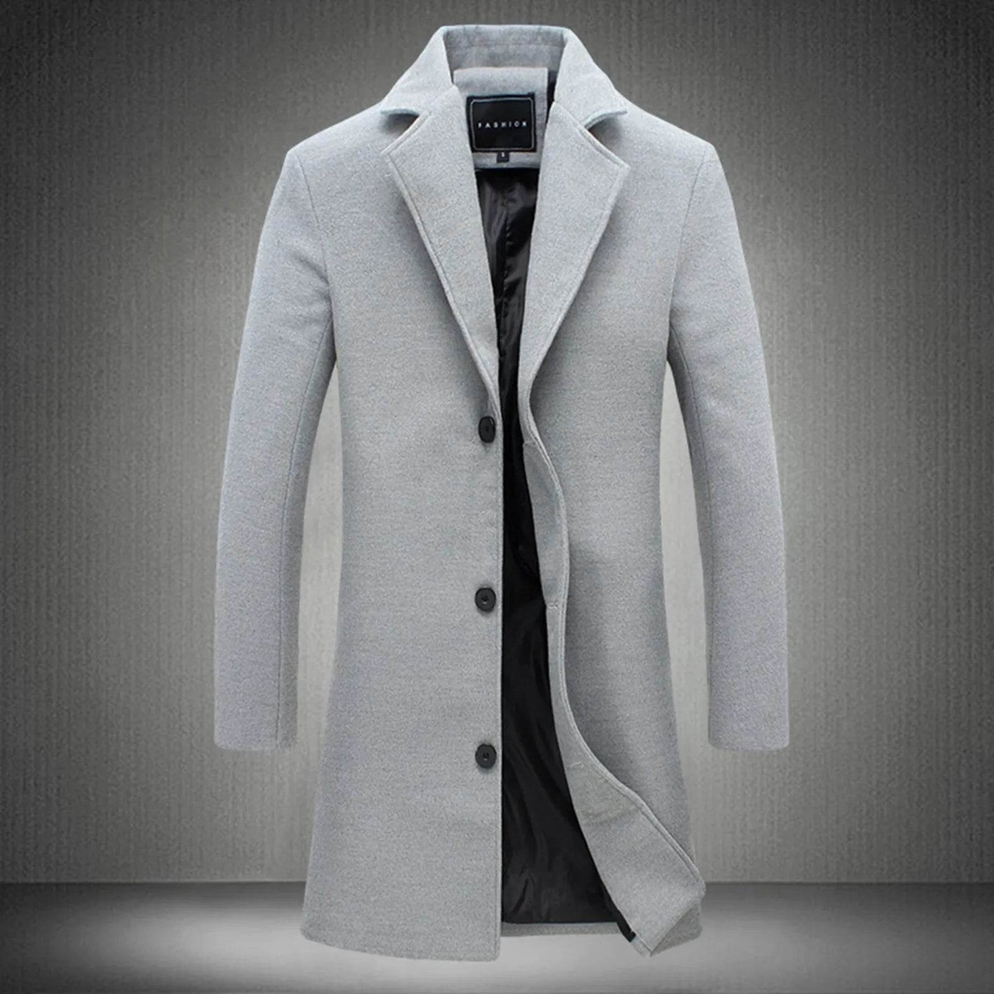 ZOMAXIUJEE Men’s Slim Fit Woolen Winter Jacket - Vintage Style Padded Coat - Buy Center US
