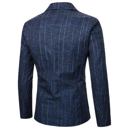 Stylish Men's Suit Jacket - Retro Design with Breast Pocket for Events - Buy Center US
