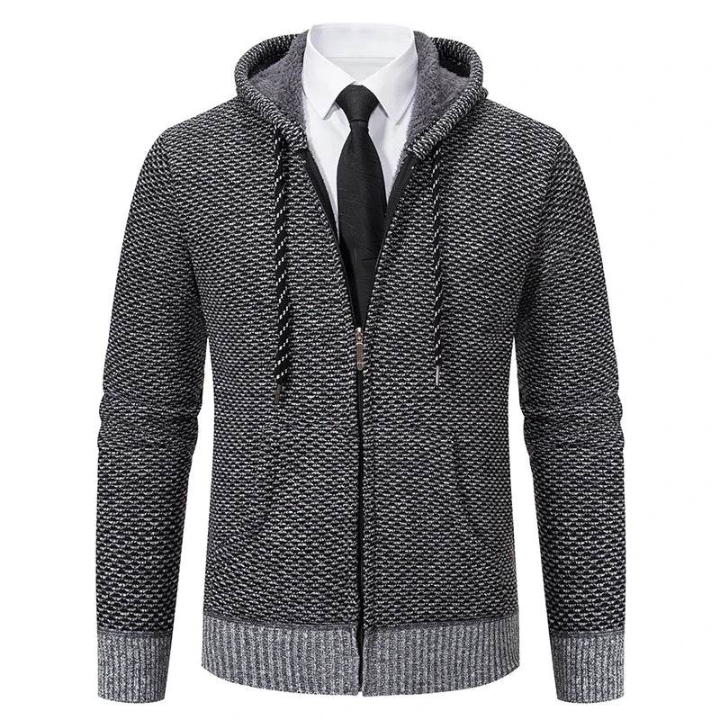 ENWEIGE Men's Knitted Cardigan Jacket - Vintage Fleece Winter Coat - Buy Center US