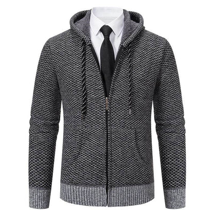 ENWEIGE Men's Knitted Cardigan Jacket - Vintage Fleece Winter Coat - Buy Center US