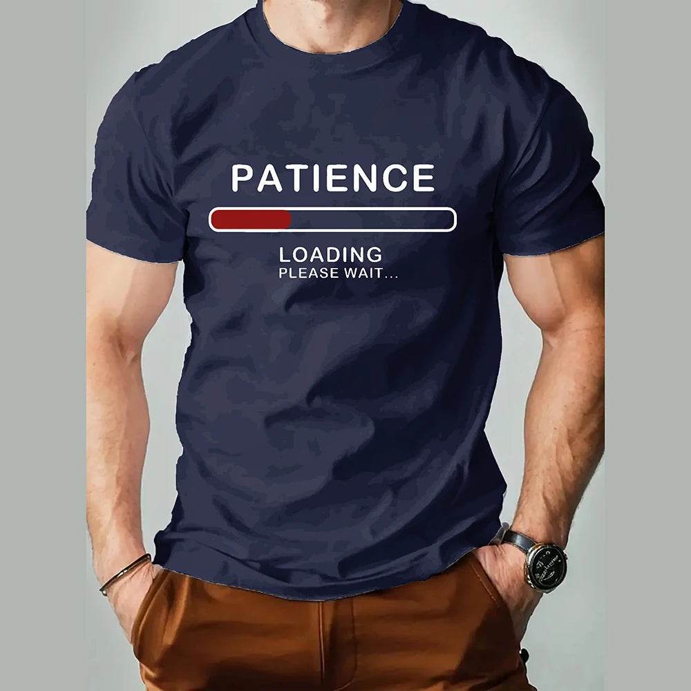 Trendy Summer Casual Men's T-Shirt - Oversized Letter Print, Quick Dry - Buy Center US